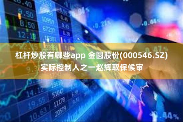 杠杆炒股有哪些app 金圆股份(000546.SZ)实际控制人之一赵辉取保候审